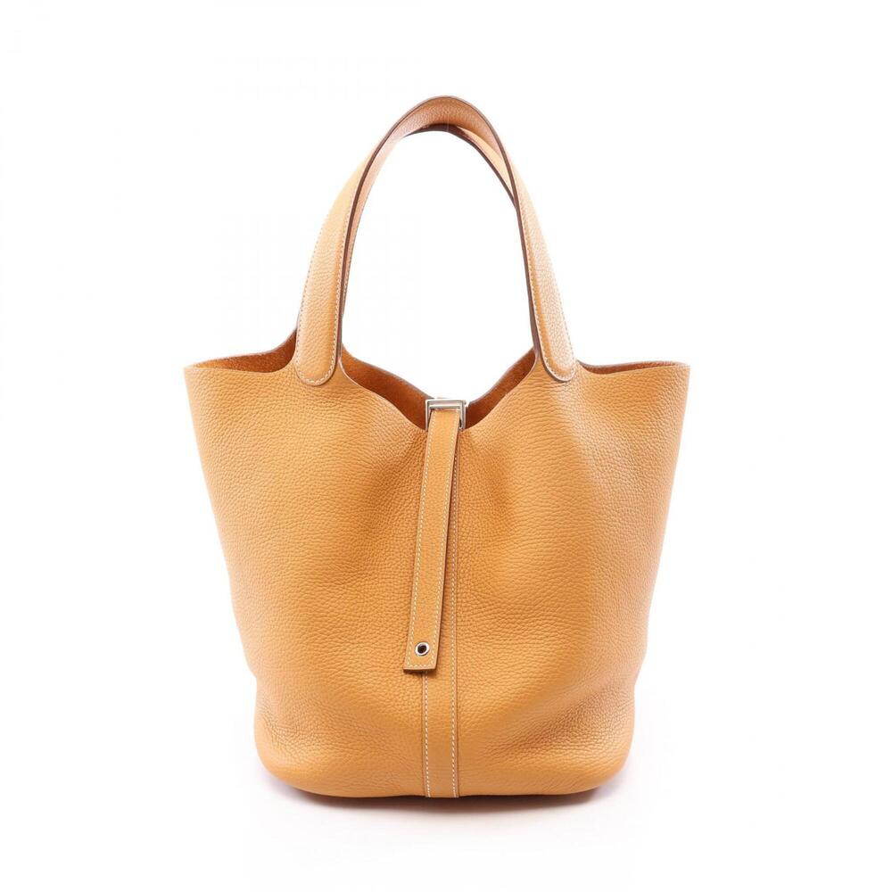 Hermes Picotin Lock GM Natural Sable Handbag, Taurillon Clemence Leather, Wom...